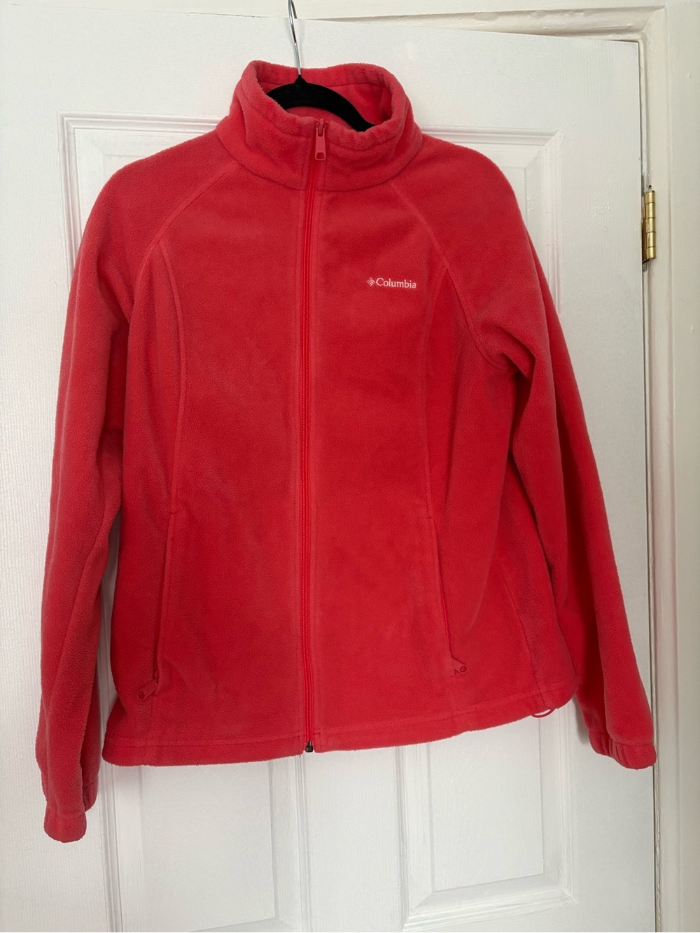 Columbia Benton Springs Coral Pink Full Zip Fleece Jacket L
